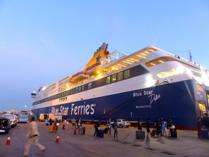 Our ferry to the island of Naxos.